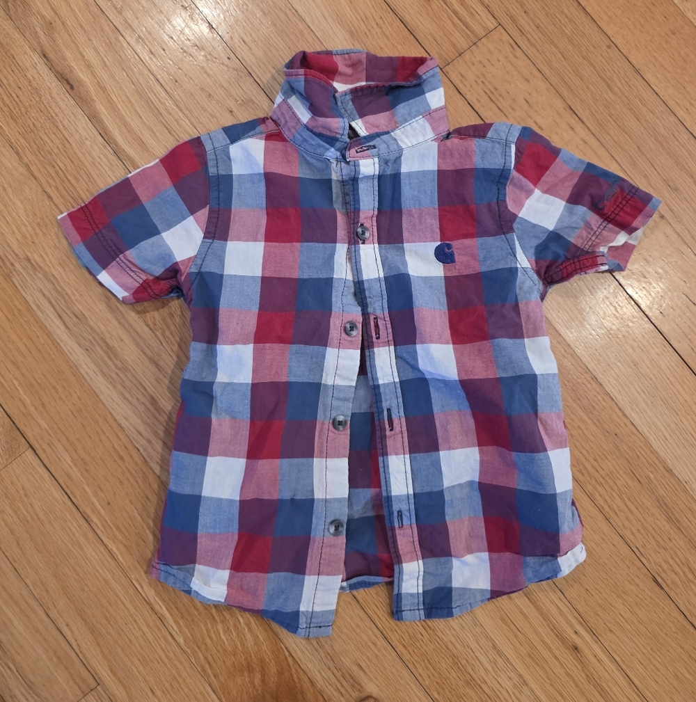 Carhartt Plaid Button Down Short Sleeve